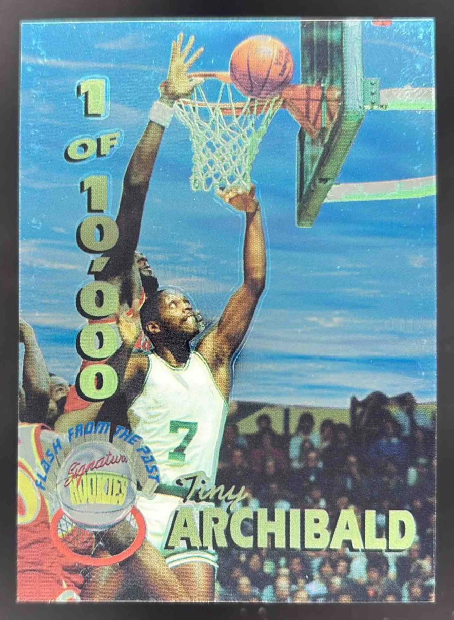 1995 Signature Rookies Kromax Flash From The Past #FP6 Tiny Archibald Auto /1050