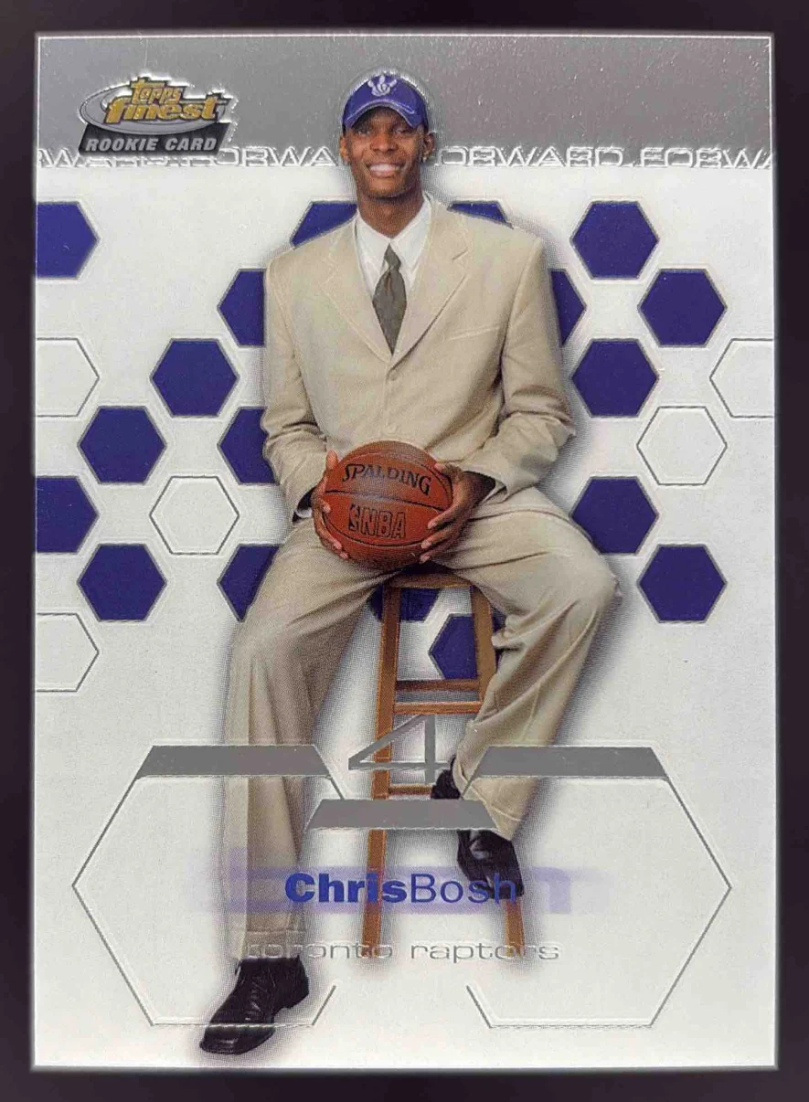 2002-03 Topps Finest #181 Chris Bosh RC