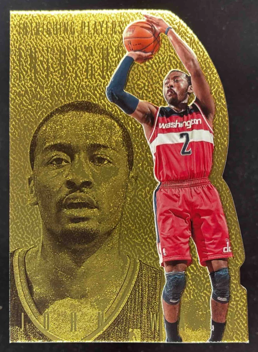2013-14 Panini Intrigue Intriguing Players Die Cuts Gold #185 John Wall /10