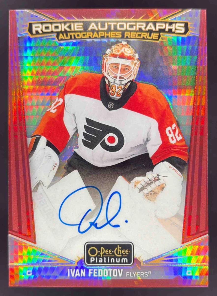 2024-25 O-Pee-Chee Platinum Rookie Auto Red #R-IF Ivan Fedotov RC /30
