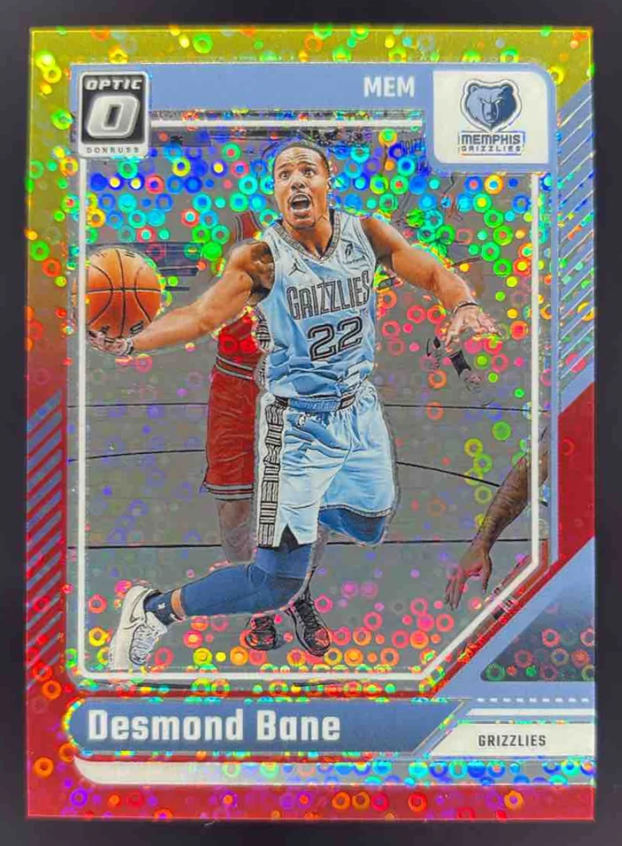 2024-25 Panini Donruss Optic Fast Break Red & Yellow #75 Desmond Bane /7