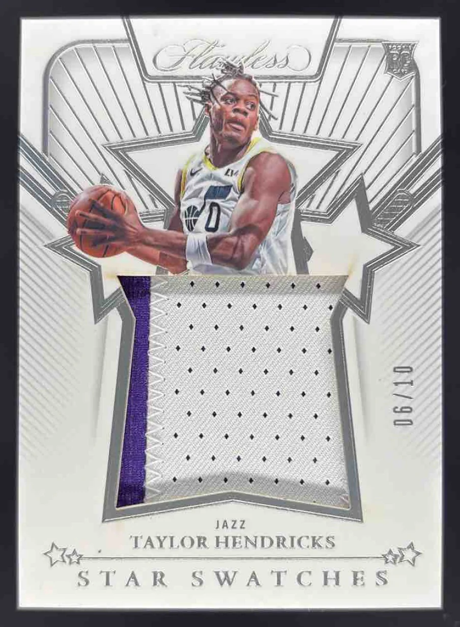 2023-24 Panini Flawless Star Swatches #STS-TAY Taylor Hendricks RC /10