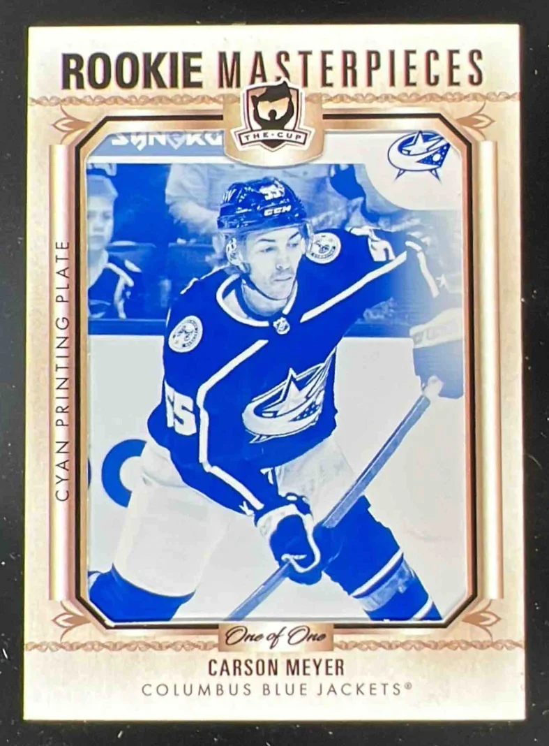 2022-23 The Cup Rookie Masterpieces Printing Plate Cyan Carson Meyer 1/1