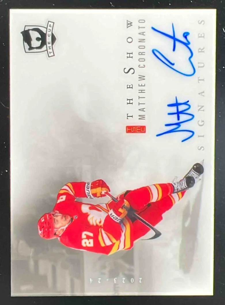 2023-24 The Cup The Show White Auto #SW-MC Matt Coronato Autograph Auto