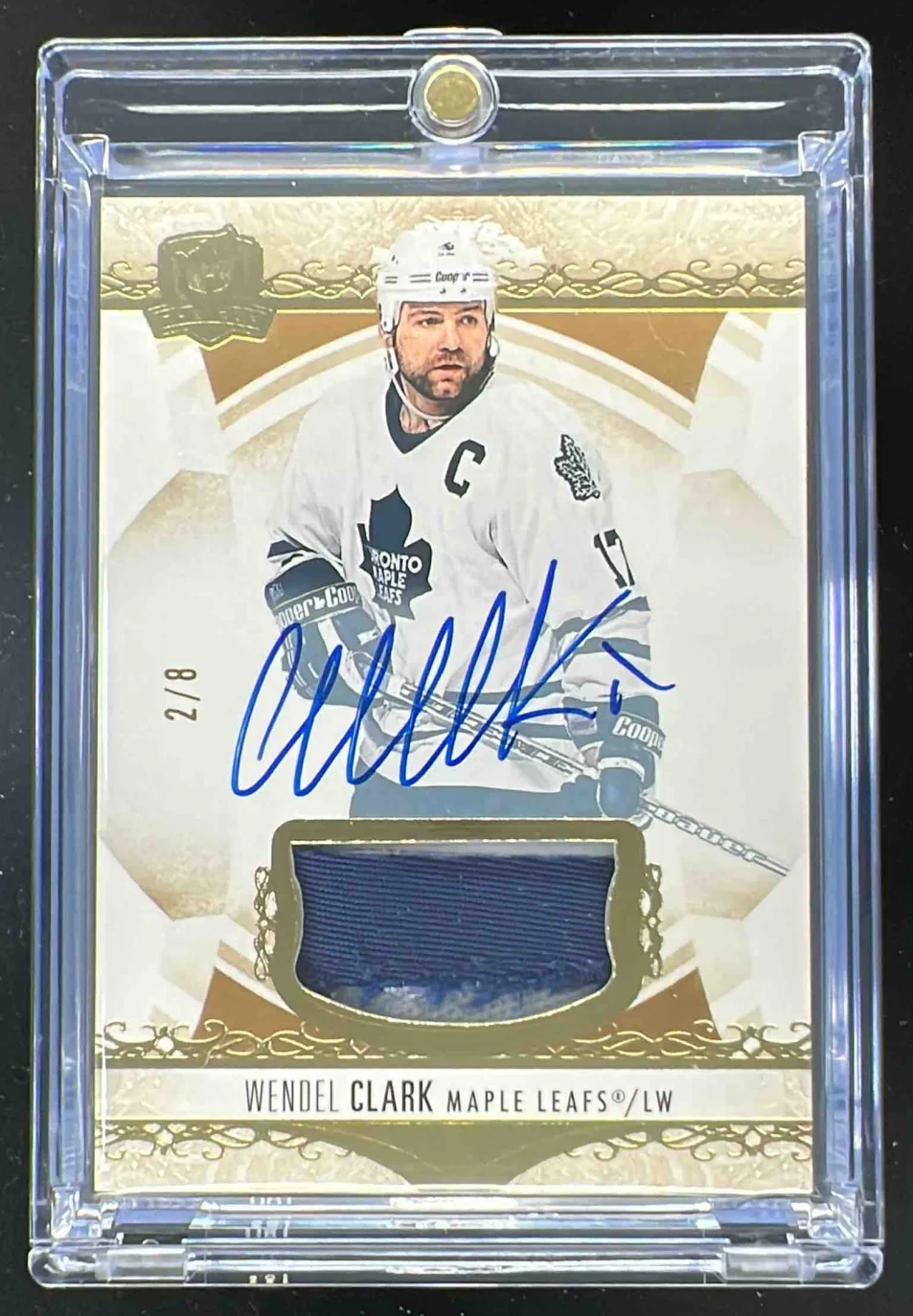 2023-24 The Cup Update Gold Foil #2 Wendel Clark Autograph Auto /8