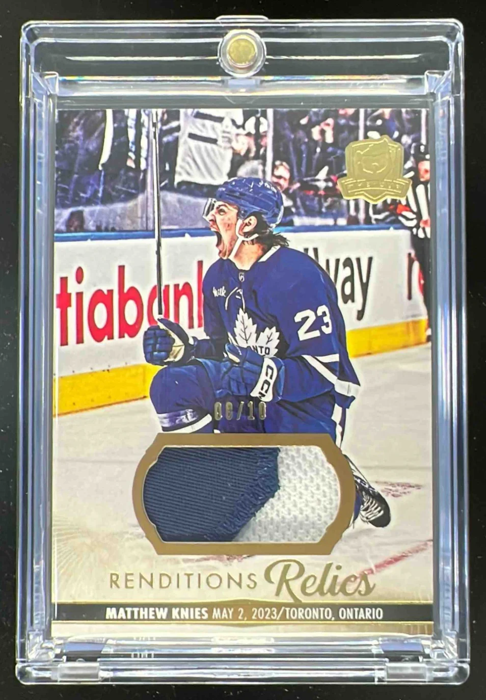 2023-24 The Cup Renditions Relics Patch #RR-MK Matthew Knies /10