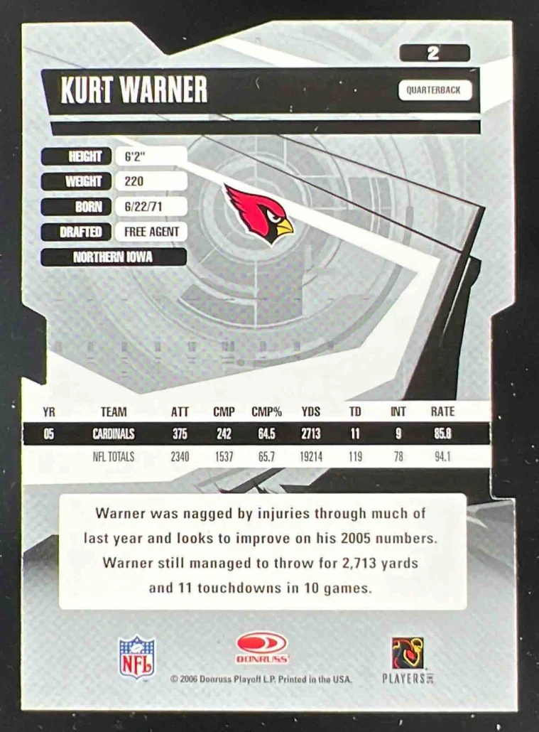 2006 Donruss Elite Status Gold #2 Kurt Warner /24 - Image 2