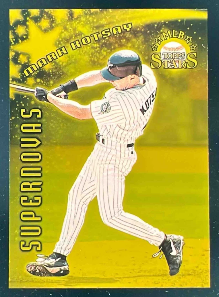 1998 Topps Stars Supernovas Gold #S8 Mark Kotsay /50
