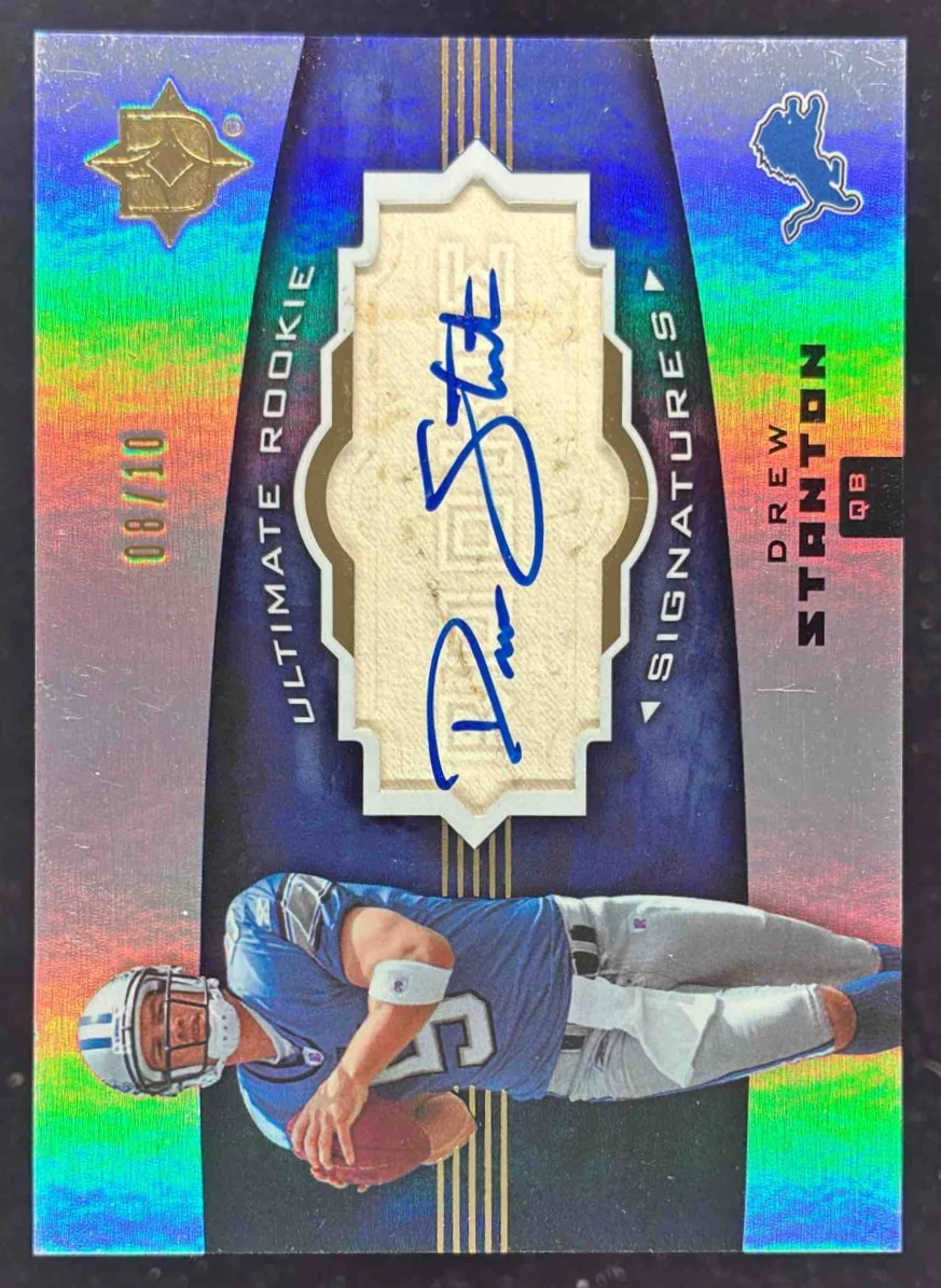 2007 Ultimate Collection Rookie Signature Holofoil #115 Drew Stanton RC Auto /10