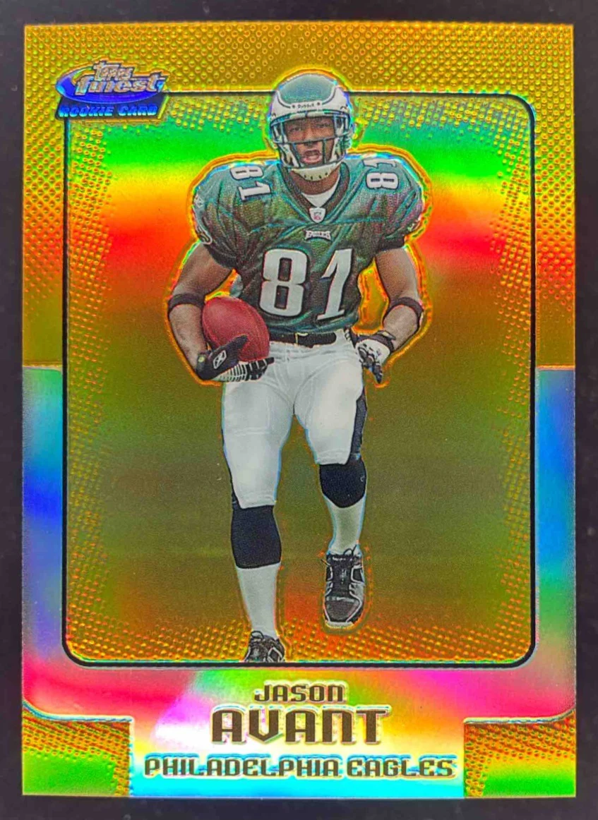 2006 Topps Finest Gold Refractors #128 Jason Avant RC /49