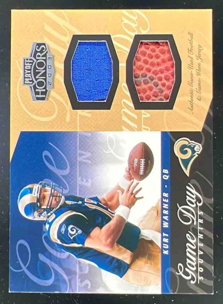 2003 Playoff Honors Game Day Souvenirs Silver #GDS7 Kurt Warner /75