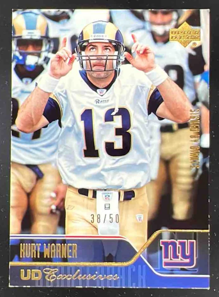 2004 Upper Deck UD Exclusives #128 Kurt Warner /50