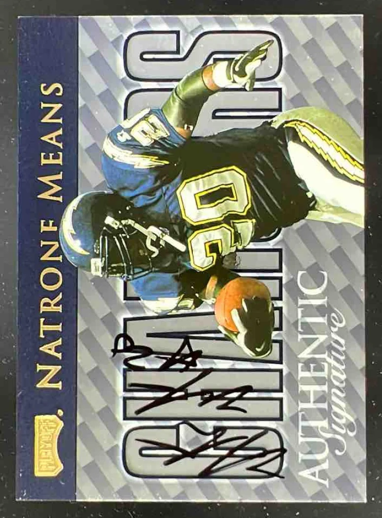 1999 Playoff Prestige SSD Checklists Autographs #CL25 Natrone Means Auto /250