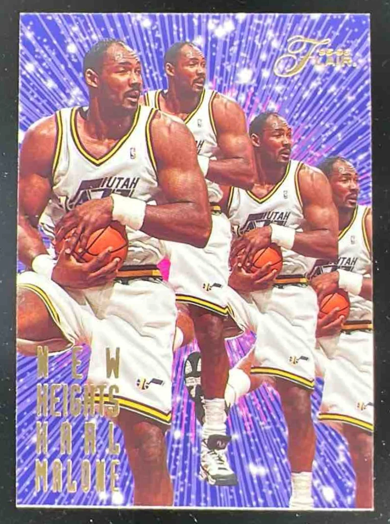 1995-96 Fleer Flair New Heights #6 Karl Malone