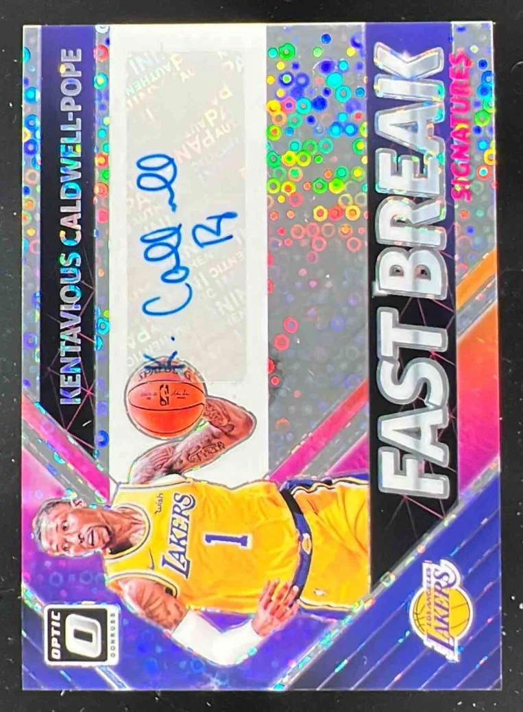 2018-19 Donruss Optic Fast Break Signatures #FBKCP Kentavious Caldwell-Pope Auto
