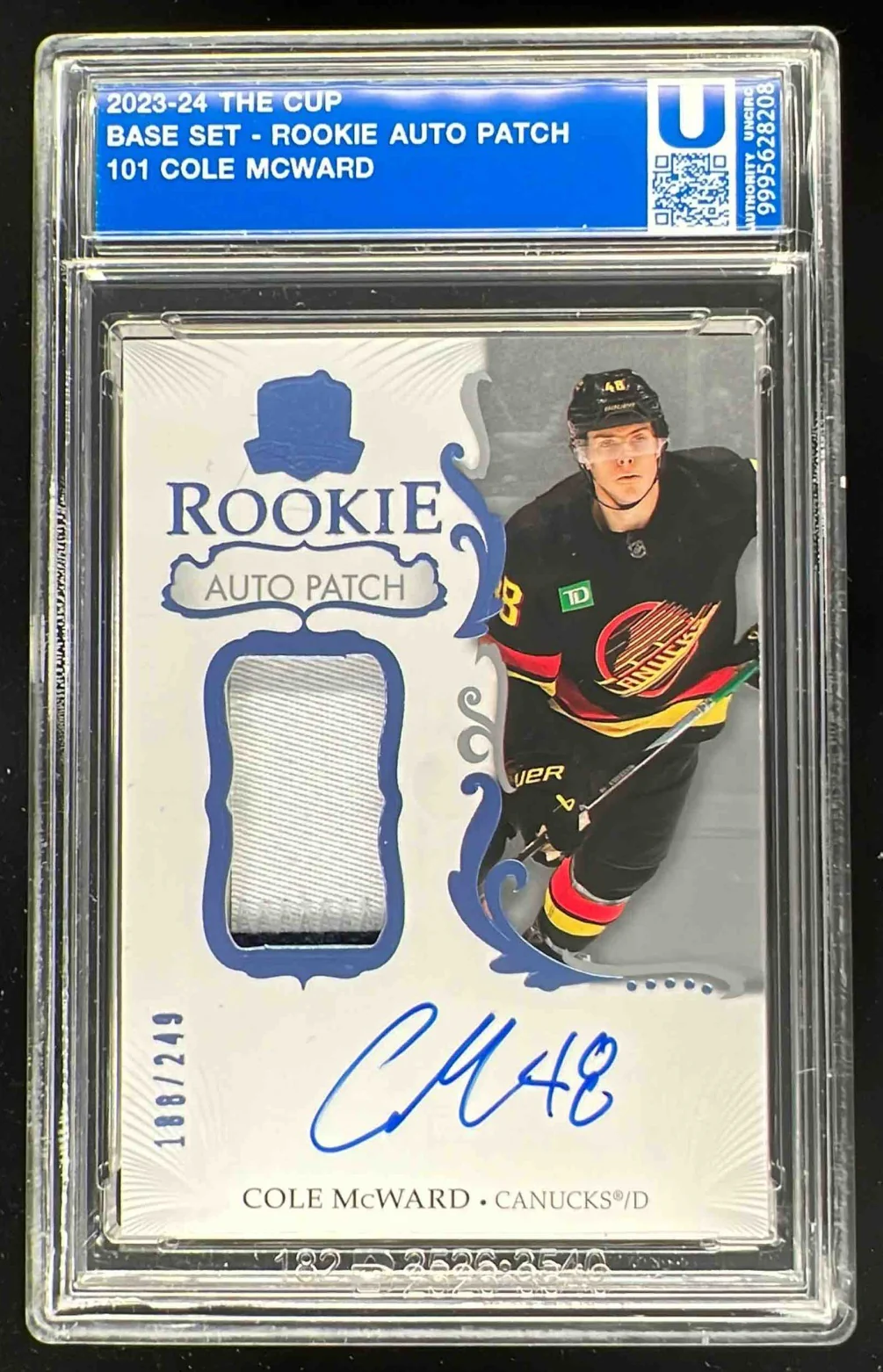 2023-24 The Cup #101 Cole McWard Rookie Patch Auto Autograph Auto /249
