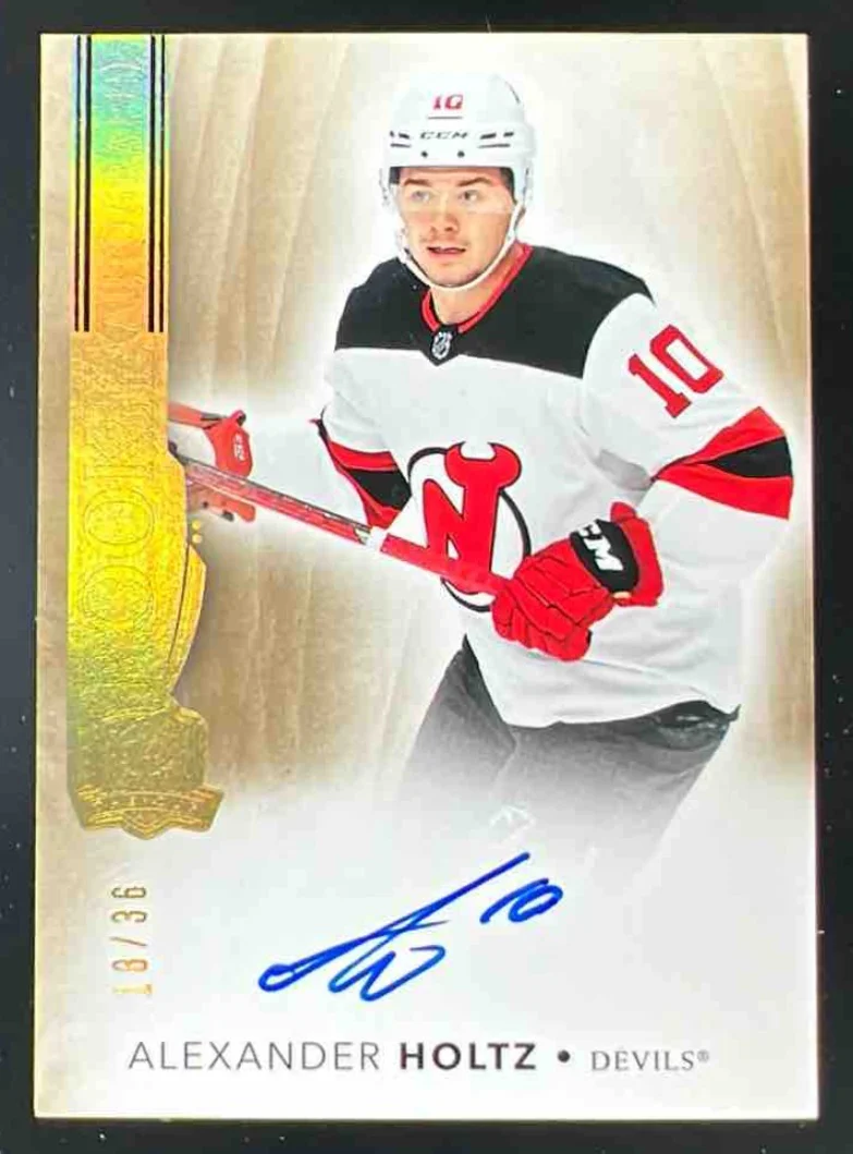 2021-22 Upper Deck The Cup Gold Spectrum Foil #179 Alexander Holtz RC Auto /36