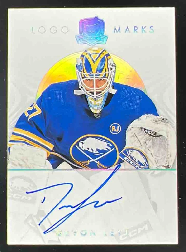 2023-24 The Cup LogoMarks #LM-DL Devon Levi Autograph Auto