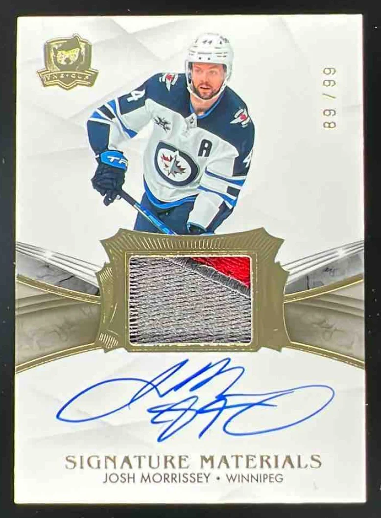 2020-21 The Cup Update Signature Materials #SP-MO Josh Morrissey Auto /99