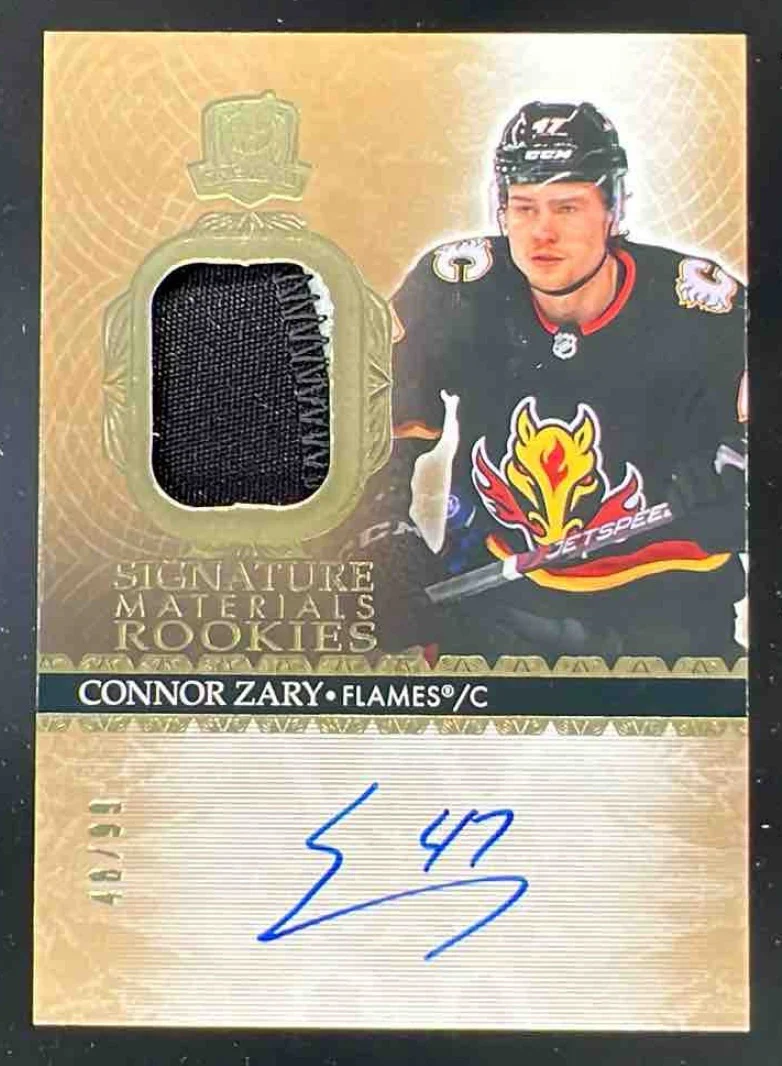 2023-24 The Cup Signature Materials #SM-CZ Connor Zary Autograph Auto /99