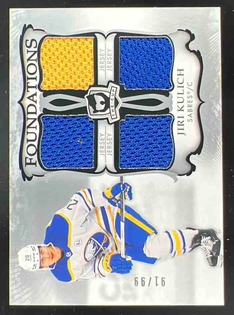 2023-24 The Cup Foundations Quad Jersey #F-JK Jiri Kulich /99