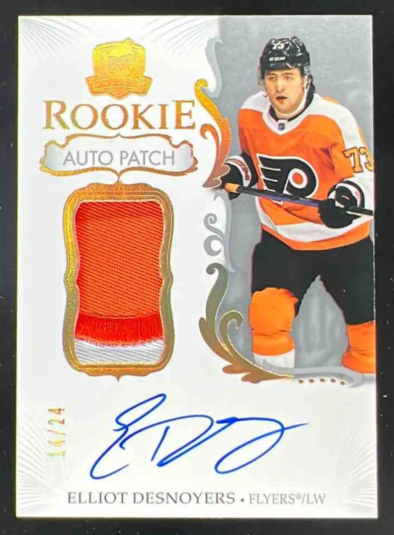 2023-24 The Cup Gold Foil #142 Elliot Desnoyers Autograph RC Auto /24