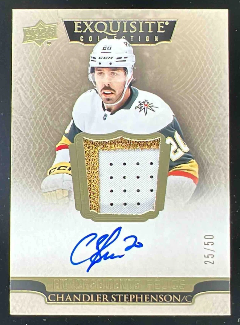 2022 The Cup Exquisite Endorsements Relics Chandler Stephenson Auto /50