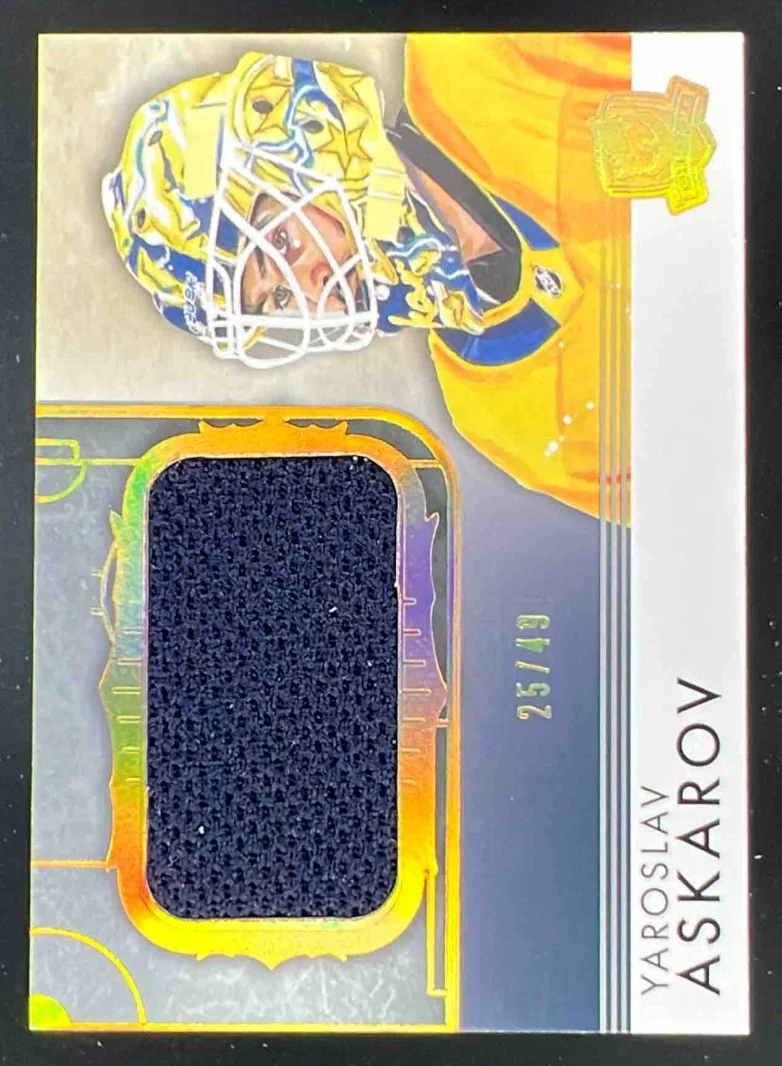 2023-24 The Cup Rookie Rink Gallery Jersey #RGYA-V4 Yaroslav Askarov /49