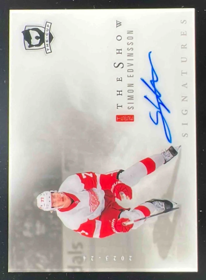 2023-24 The Cup The Show White Auto #SW-SE Simon Edvinsson Autograph Auto