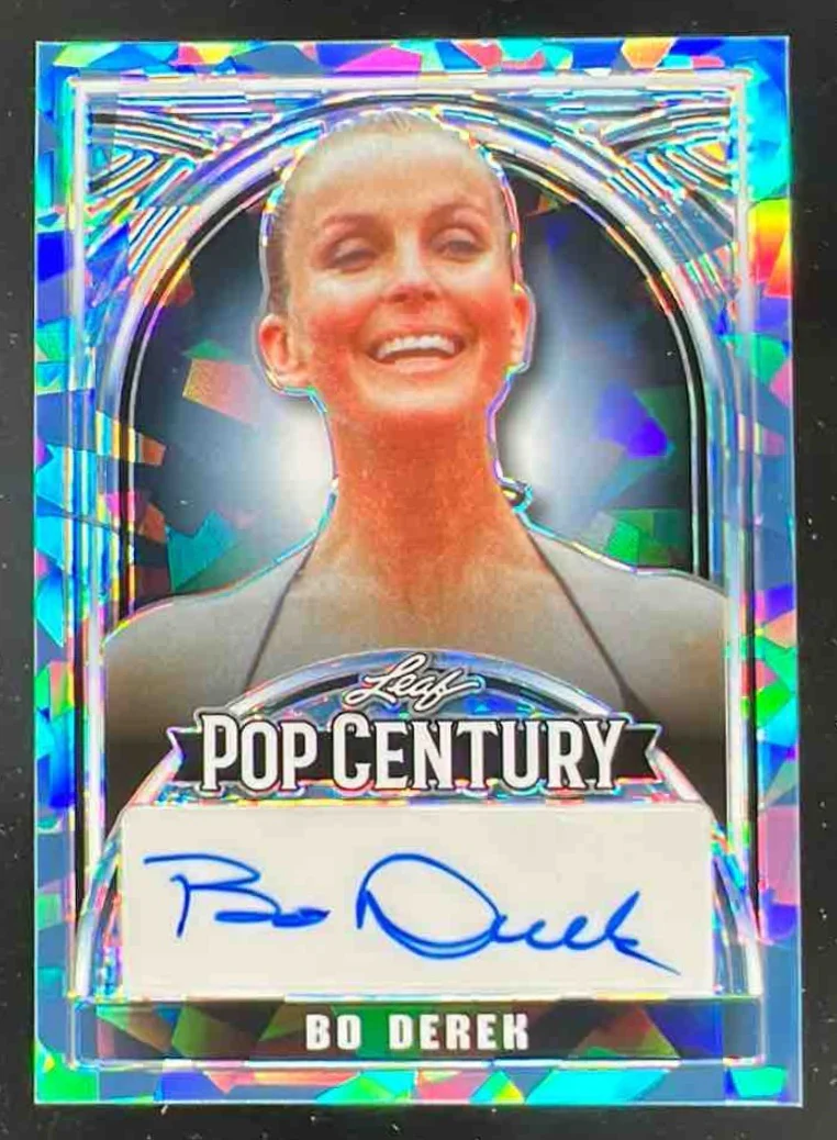 2024 Leaf Metal Pop Century Crystal Platinum Blue #BA-BD1 Bo Derek Auto /9