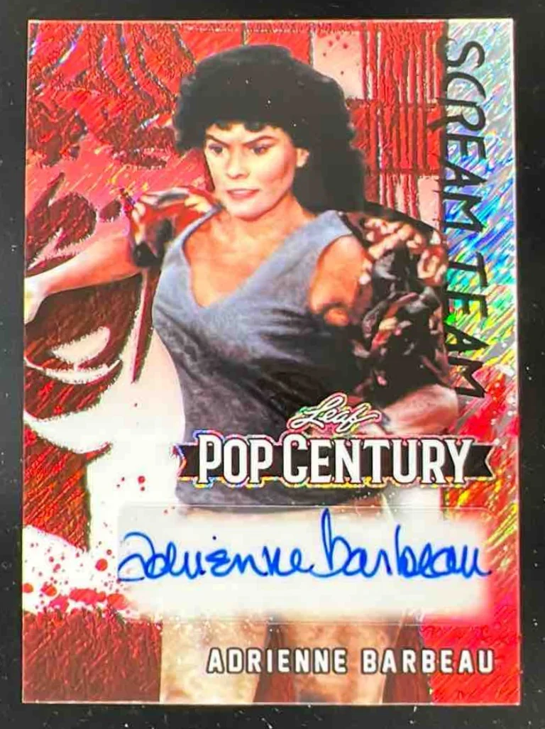 2025 Leaf Metal Scream Team Diagonal Shimmer Red #STAB1 Adrienne Barbeau Auto /2