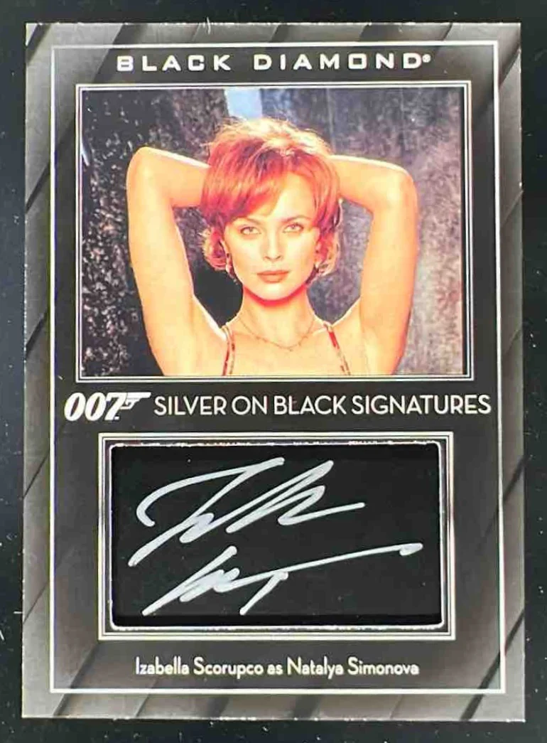 2024 Black Diamond 007 Silver Black Auto Izabella Scorupco Natalya Simonova /99