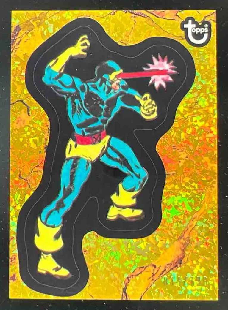 2025 Topps Marvel Comic Book Heroes 1975 Gold Mini Diamonds #32 Cyclops /199