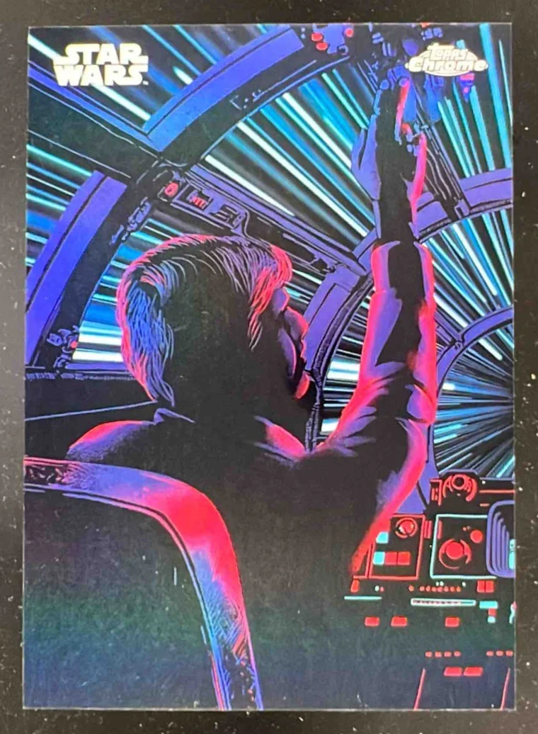2025 Topps Chrome Star Wars Kyber Light #KL-10 Han Solo