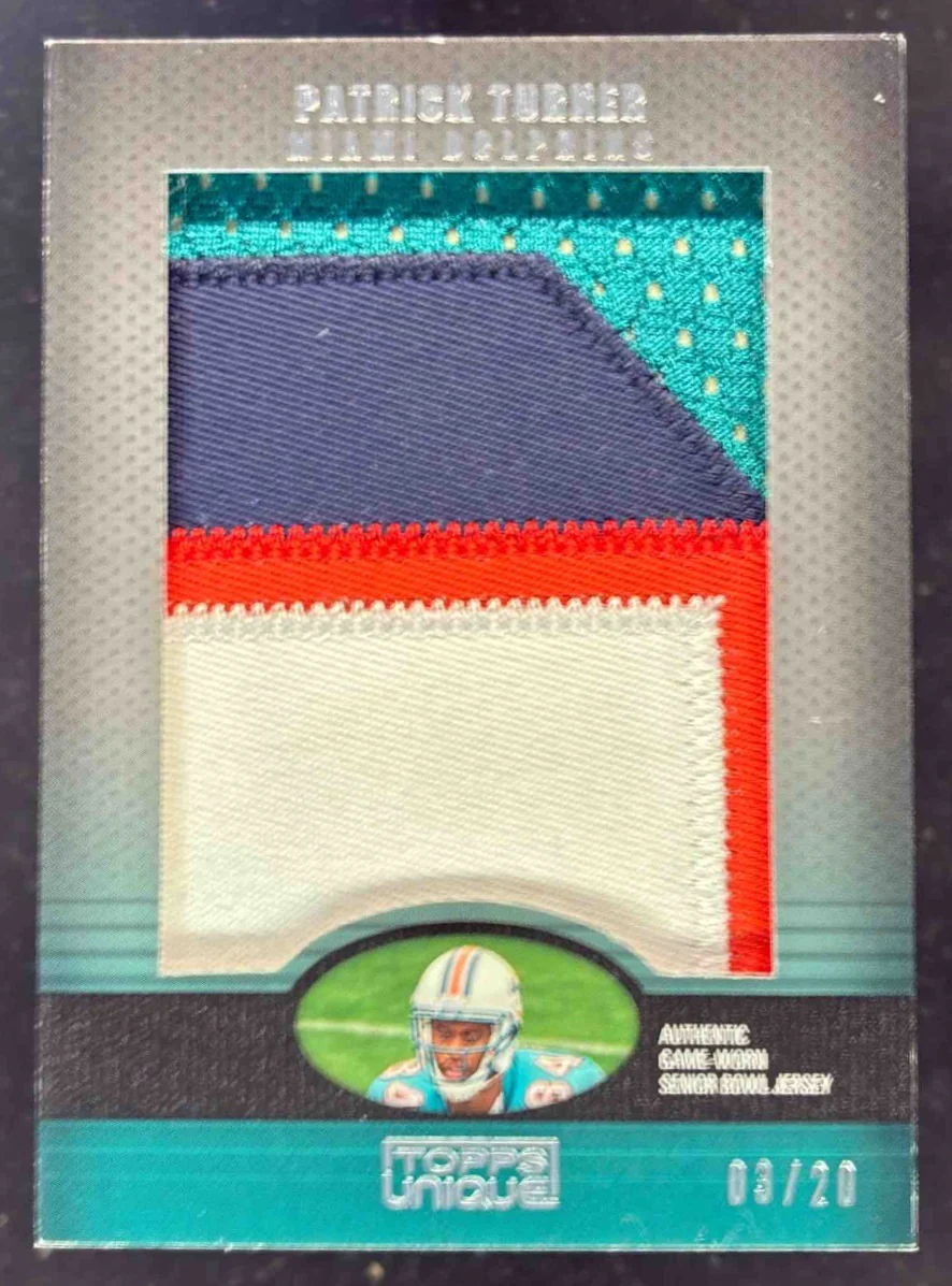 2009 Topps Unique Jumbo Relic Patch #PT Patrick Turner RC /20
