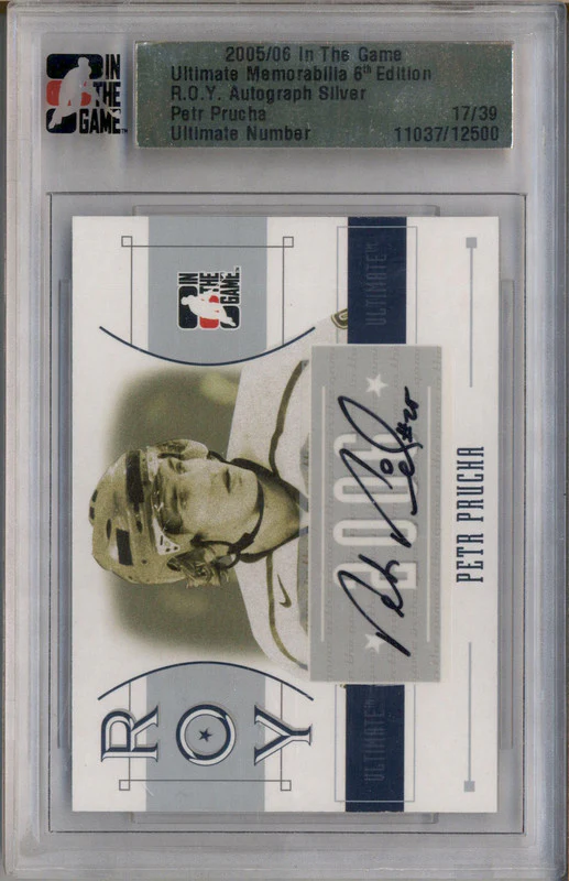 2005 ITG Ultimate ROY Auto Silver Petr Prucha /39