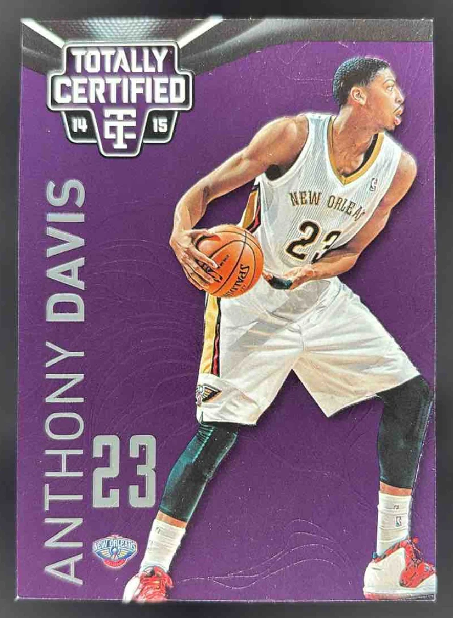 2014-15 Panini Totally Certified Platinum Purple #37 Anthony Davis /49