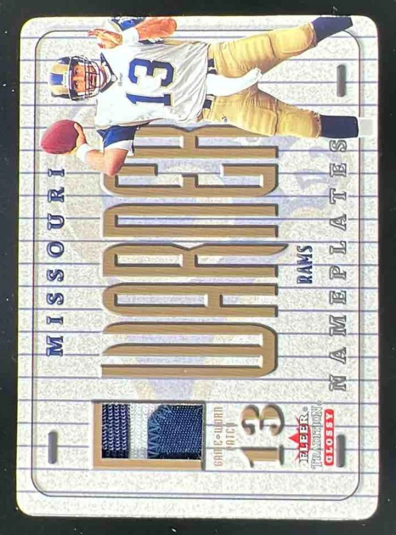 2001 Fleer Tradition Glossy Nameplates #NNO Kurt Warner